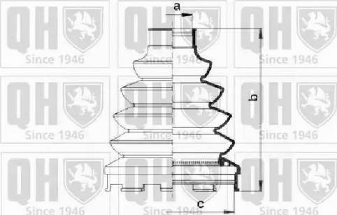 Quinton Hazell QJB1036 - Joint-soufflet, arbre de commande cwaw.fr