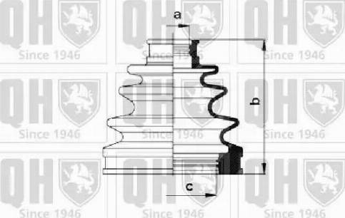 Quinton Hazell QJB1031 - Joint-soufflet, arbre de commande cwaw.fr