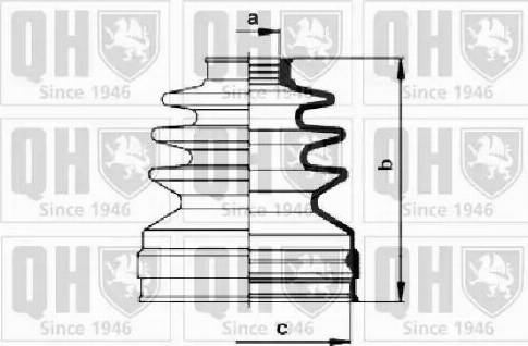 Quinton Hazell QJB1024 - Joint-soufflet, arbre de commande cwaw.fr