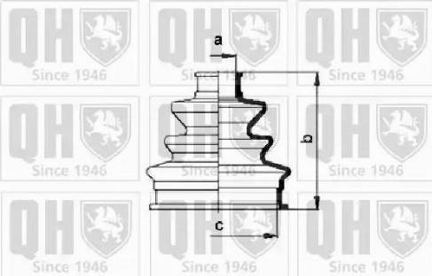 Quinton Hazell QJB119 - Joint-soufflet, arbre de commande cwaw.fr