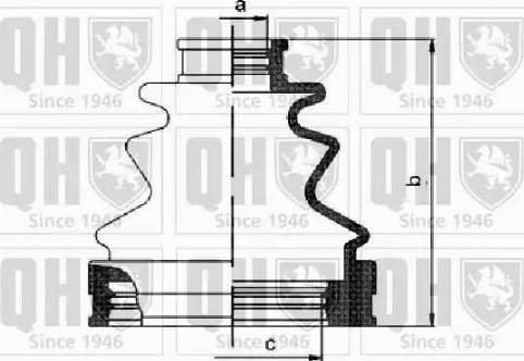 Quinton Hazell QJB1157 - Joint-soufflet, arbre de commande cwaw.fr