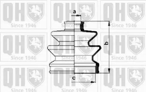 Quinton Hazell QJB115 - Joint-soufflet, arbre de commande cwaw.fr