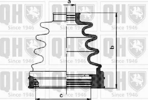 Quinton Hazell QJB1111 - Joint-soufflet, arbre de commande cwaw.fr