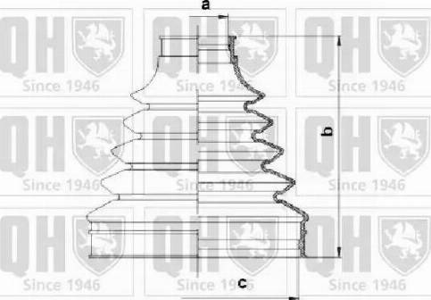 Quinton Hazell QJB1118 - Joint-soufflet, arbre de commande cwaw.fr