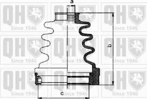 Quinton Hazell QJB1129 - Joint-soufflet, arbre de commande cwaw.fr