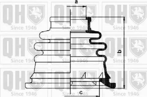 Quinton Hazell QJB1126 - Joint-soufflet, arbre de commande cwaw.fr