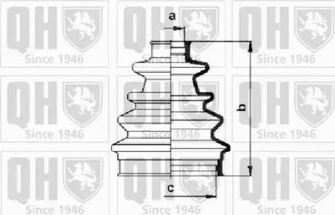 Quinton Hazell QJB130 - Joint-soufflet, arbre de commande cwaw.fr