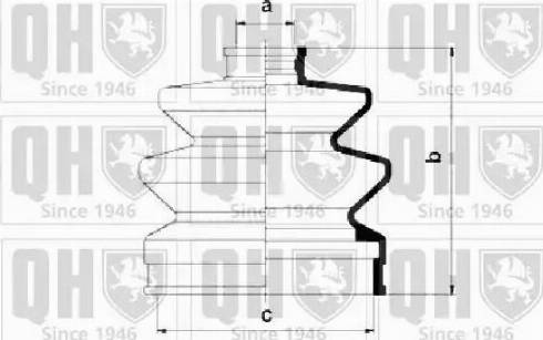 Quinton Hazell QJB131 - Joint-soufflet, arbre de commande cwaw.fr