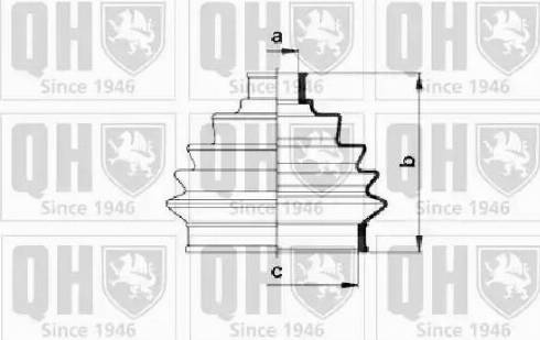 Quinton Hazell QJB123 - Joint-soufflet, arbre de commande cwaw.fr