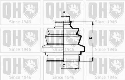 Quinton Hazell QJB122 - Joint-soufflet, arbre de commande cwaw.fr