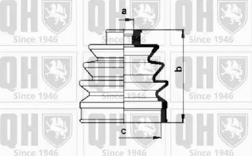 Quinton Hazell QJB127 - Joint-soufflet, arbre de commande cwaw.fr