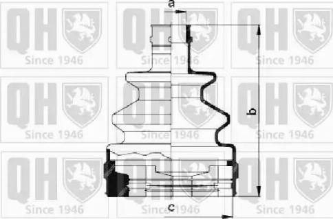 Quinton Hazell QJB172 - Joint-soufflet, arbre de commande cwaw.fr