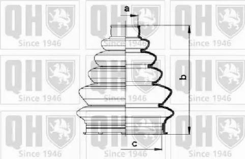 Quinton Hazell QJB856 - Joint-soufflet, arbre de commande cwaw.fr