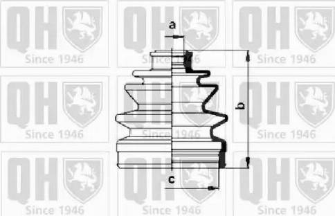 Quinton Hazell QJB858 - Joint-soufflet, arbre de commande cwaw.fr