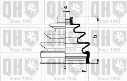 Quinton Hazell QJB860 - Joint-soufflet, arbre de commande cwaw.fr