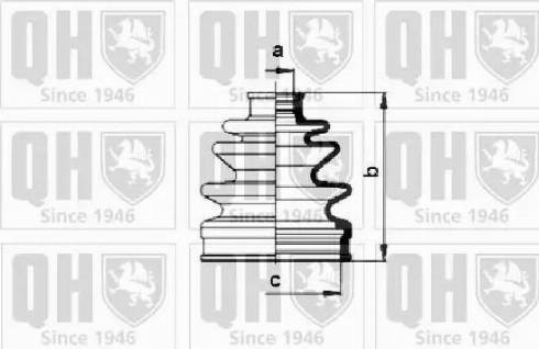 Quinton Hazell QJB861 - Joint-soufflet, arbre de commande cwaw.fr