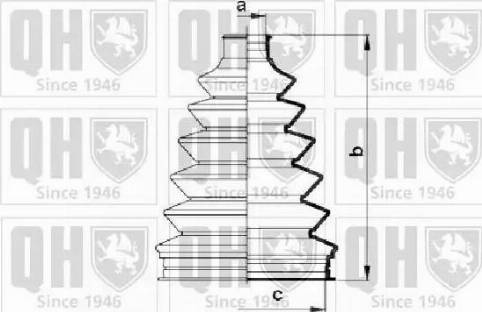 Quinton Hazell QJB863 - Joint-soufflet, arbre de commande cwaw.fr