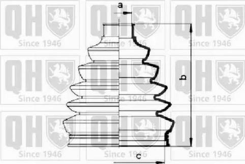 Quinton Hazell QJB833 - Joint-soufflet, arbre de commande cwaw.fr