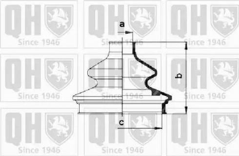 Quinton Hazell QJB832 - Joint-soufflet, arbre de commande cwaw.fr