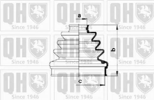 Quinton Hazell QJB824 - Joint-soufflet, arbre de commande cwaw.fr