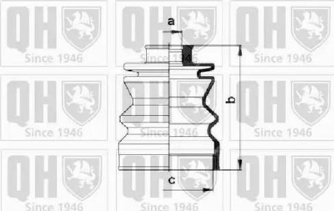 Quinton Hazell QJB361 - Joint-soufflet, arbre de commande cwaw.fr