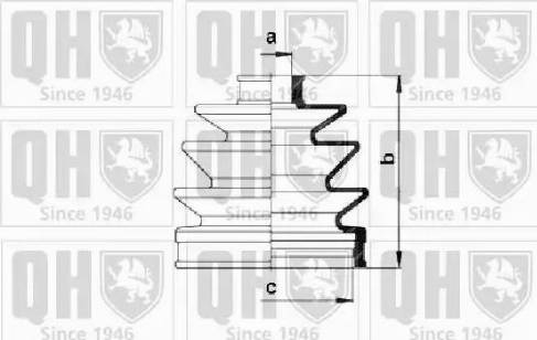 Quinton Hazell QJB247 - Joint-soufflet, arbre de commande cwaw.fr