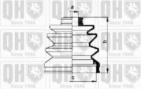 Quinton Hazell QJB268 - Joint-soufflet, arbre de commande cwaw.fr