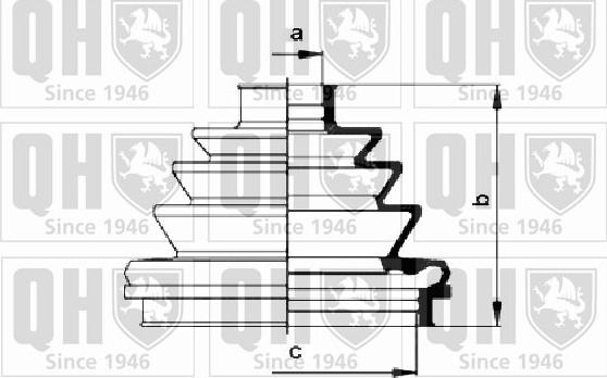 Quinton Hazell QJB215 - Joint-soufflet, arbre de commande cwaw.fr