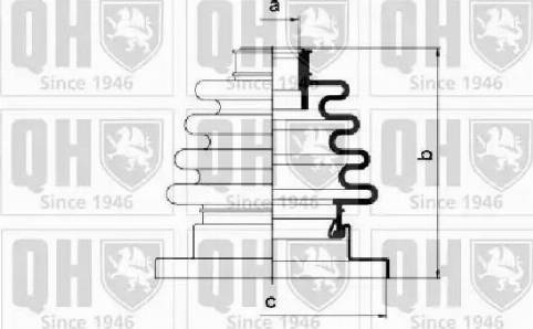 Quinton Hazell QJB217 - Joint-soufflet, arbre de commande cwaw.fr