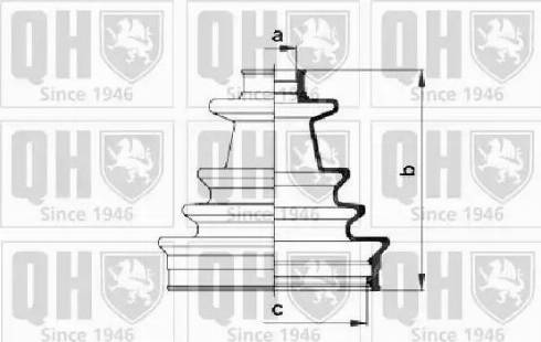 Quinton Hazell QJB286 - Joint-soufflet, arbre de commande cwaw.fr