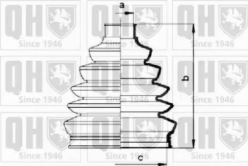 Quinton Hazell QJB2808 - Joint-soufflet, arbre de commande cwaw.fr