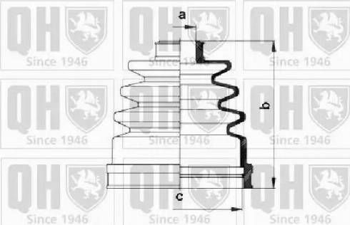 Quinton Hazell QJB280 - Joint-soufflet, arbre de commande cwaw.fr