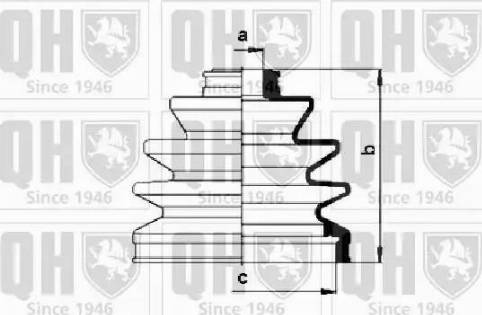 Quinton Hazell QJB288 - Joint-soufflet, arbre de commande cwaw.fr