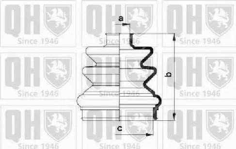 Quinton Hazell QJB282 - Joint-soufflet, arbre de commande cwaw.fr