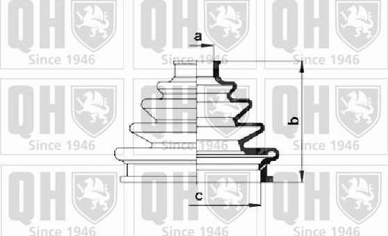 Quinton Hazell QJB2239 - Joint-soufflet, arbre de commande cwaw.fr