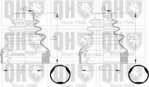 Quinton Hazell QJB2795 - Joint-soufflet, arbre de commande cwaw.fr