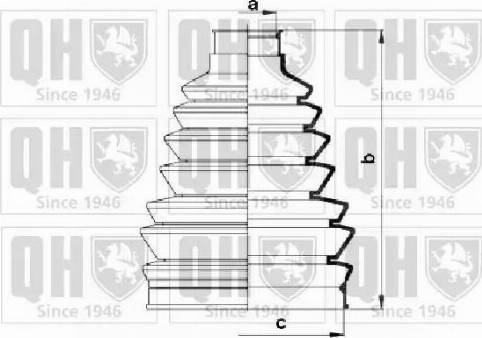 Quinton Hazell QJB2742 - Joint-soufflet, arbre de commande cwaw.fr