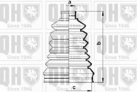 Quinton Hazell QJB2750 - Joint-soufflet, arbre de commande cwaw.fr