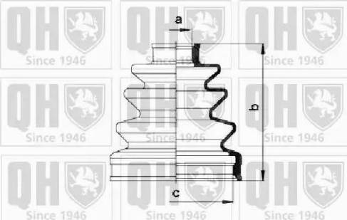 Quinton Hazell QJB275 - Joint-soufflet, arbre de commande cwaw.fr