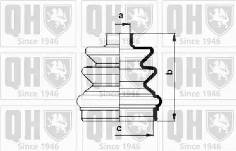 Quinton Hazell QJB2729 - Joint-soufflet, arbre de commande cwaw.fr