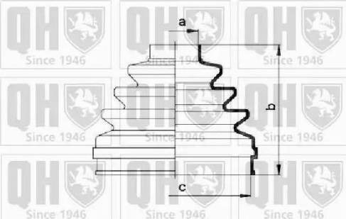 Quinton Hazell QJB2724 - Joint-soufflet, arbre de commande cwaw.fr