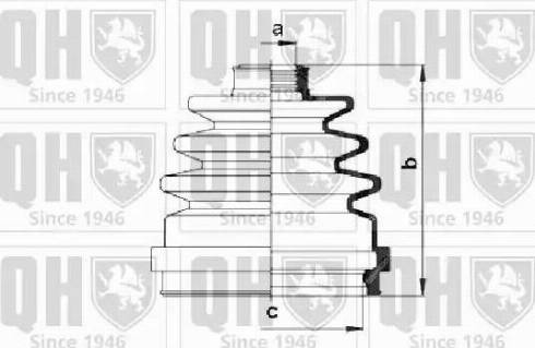 Quinton Hazell QJB277 - Joint-soufflet, arbre de commande cwaw.fr