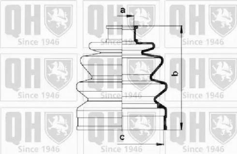 Quinton Hazell QJB765 - Joint-soufflet, arbre de commande cwaw.fr