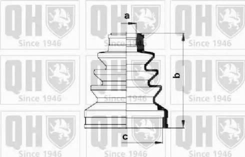 Quinton Hazell QJB785 - Joint-soufflet, arbre de commande cwaw.fr