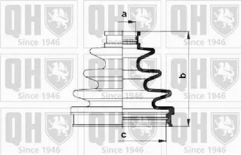 Quinton Hazell QJB771 - Joint-soufflet, arbre de commande cwaw.fr