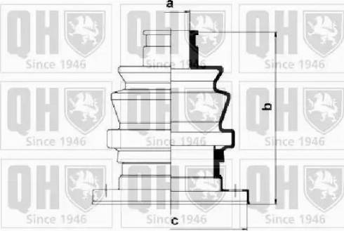 Quinton Hazell QJB777 - Joint-soufflet, arbre de commande cwaw.fr