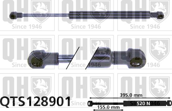 Quinton Hazell QTS128901 - Vérin, capot-moteur cwaw.fr