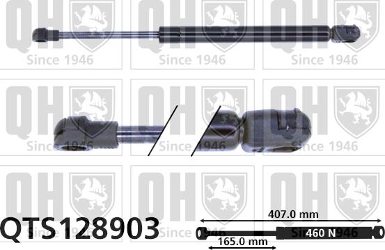 Quinton Hazell QTS128903 - Vérin, capot-moteur cwaw.fr