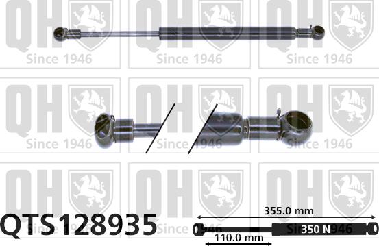 Quinton Hazell QTS128935 - Vérin, capot-moteur cwaw.fr