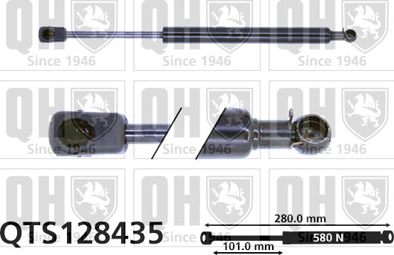 Quinton Hazell QTS128435 - Vérin de hayon, de coffre cwaw.fr